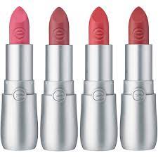 essence Cosmetics Velvet Matte Lipstick 4 PC Variety Set Neutrals